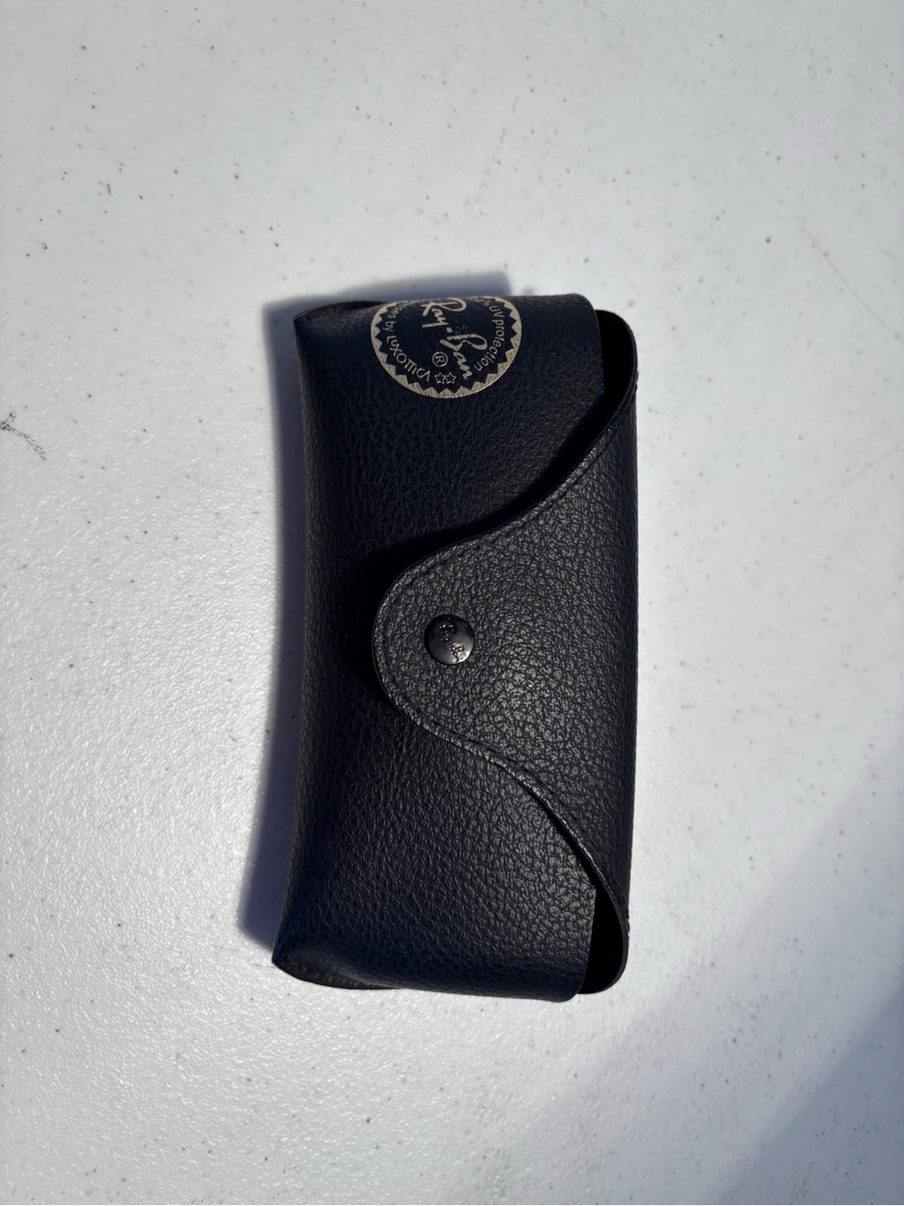 Ray-Ban Black Textured Leather Sunglasses Case